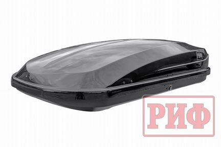 Автомобильный бокс на крышу риф Курорт 450л черный