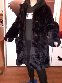 Искусственная шуба чебурашка