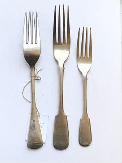 Вилки серебро 875 84 проба