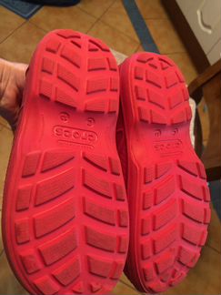 Сапожки Crocs красные р.30
