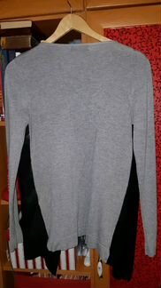 Кофта трикотажная с эко кожей фирмы Zara