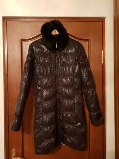 Пуховик с натур.мех. воротником