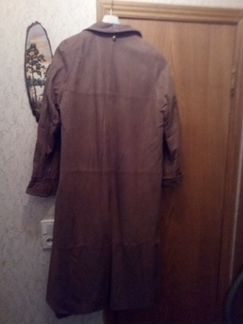 Пальто из натуральной кожи
