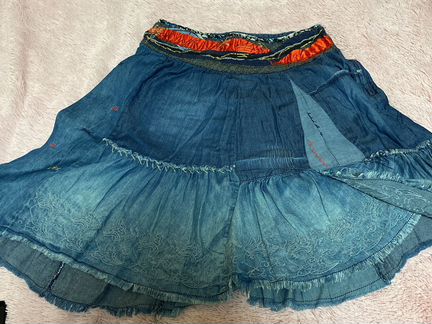Юбка джинсовая desigual denim 34 S