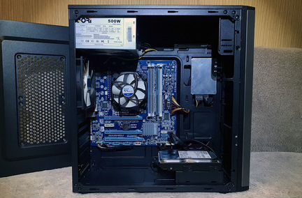 Пк Офисный IntelCore i3,Gigabyte,DDR3-16GB,SSD,HDD