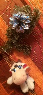 Елочная игрушка Корова / Бык