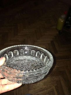 Пепельница из хрусталя СССР
