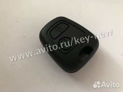Корпус ключа Пежо 107 с логотипом