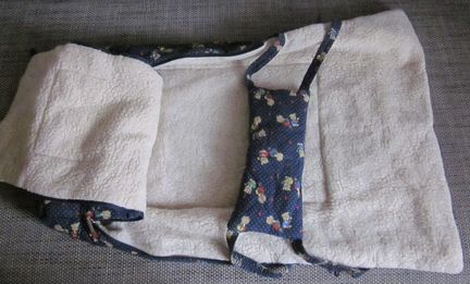 Конверт меховой для малыша в коляску или санки