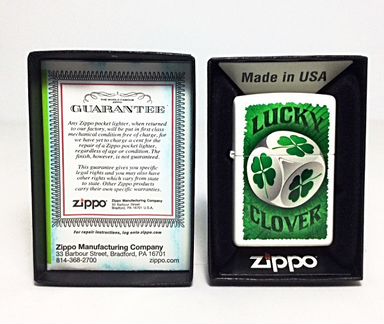 Зажигалка Zippo 28298 Locky Clover Dice