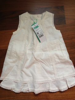 Новое платье и сарафан Benetton 0-6 мес 62см