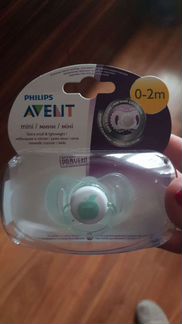 Пустышка avent 0-2 мес новая