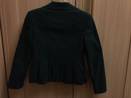 Костюм для девочки школьный темно-зелёный