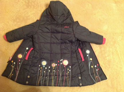 Gusti пальто зимнее с шапкой в отличном состоянии