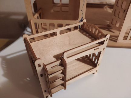 Деревянный конструктор Домик кукольный