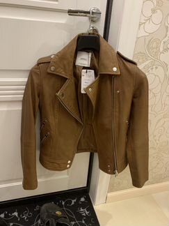 Mango новая кожаная куртка косуха