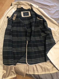 Тренч песочный zara