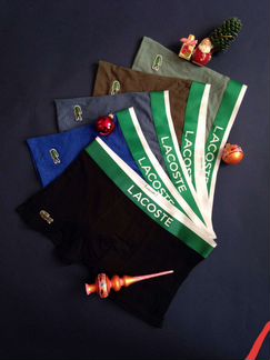 Трусы боксёры / мужские трусы Lacoste (Лакоста)