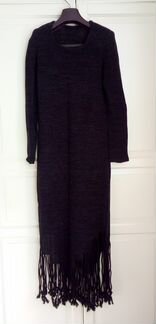 Вязаное платье, 46 разм. (100 лён)