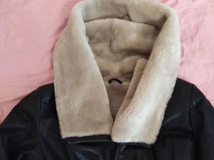 Дубленка, натуральная кожа, мех мутон. Производств