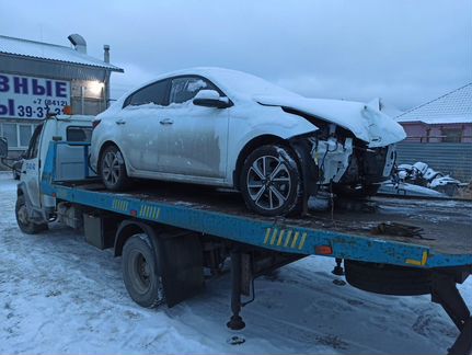 KIA Rio 1.6 AT, 2020, битый, 9 000 км