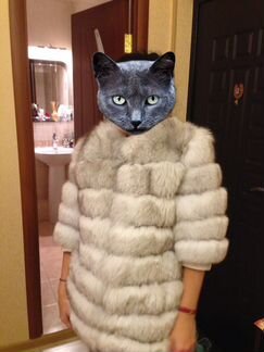 Поперечка песец Шуба (полушубок )