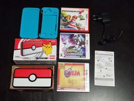 New Nintendo 2DS XL с играми Pokemon