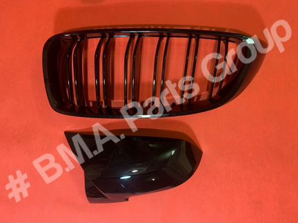 Решетки радиатора M6 Look+зеркала глянец Бмв F06