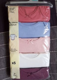 Боди с длинным рукавом 9-12 мес.,новые