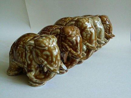 Фарфоровый слоник статуэтка фарфор слон керамика