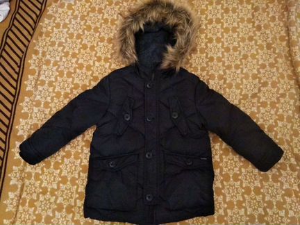Пуховик Zara для мальчика 110р