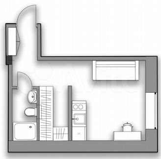 Квартира-студия, 21 м², 2/7 эт.