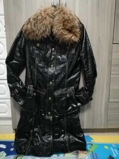 Пальто из натуральной кожи