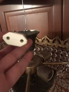 Бронзовая хрустальная люстра