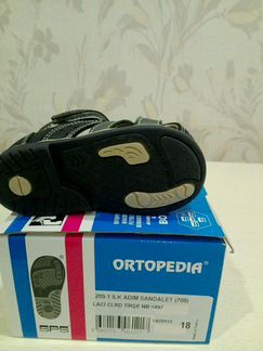 Новые сандали детские ortopedia 18 р-р, нат.кожа